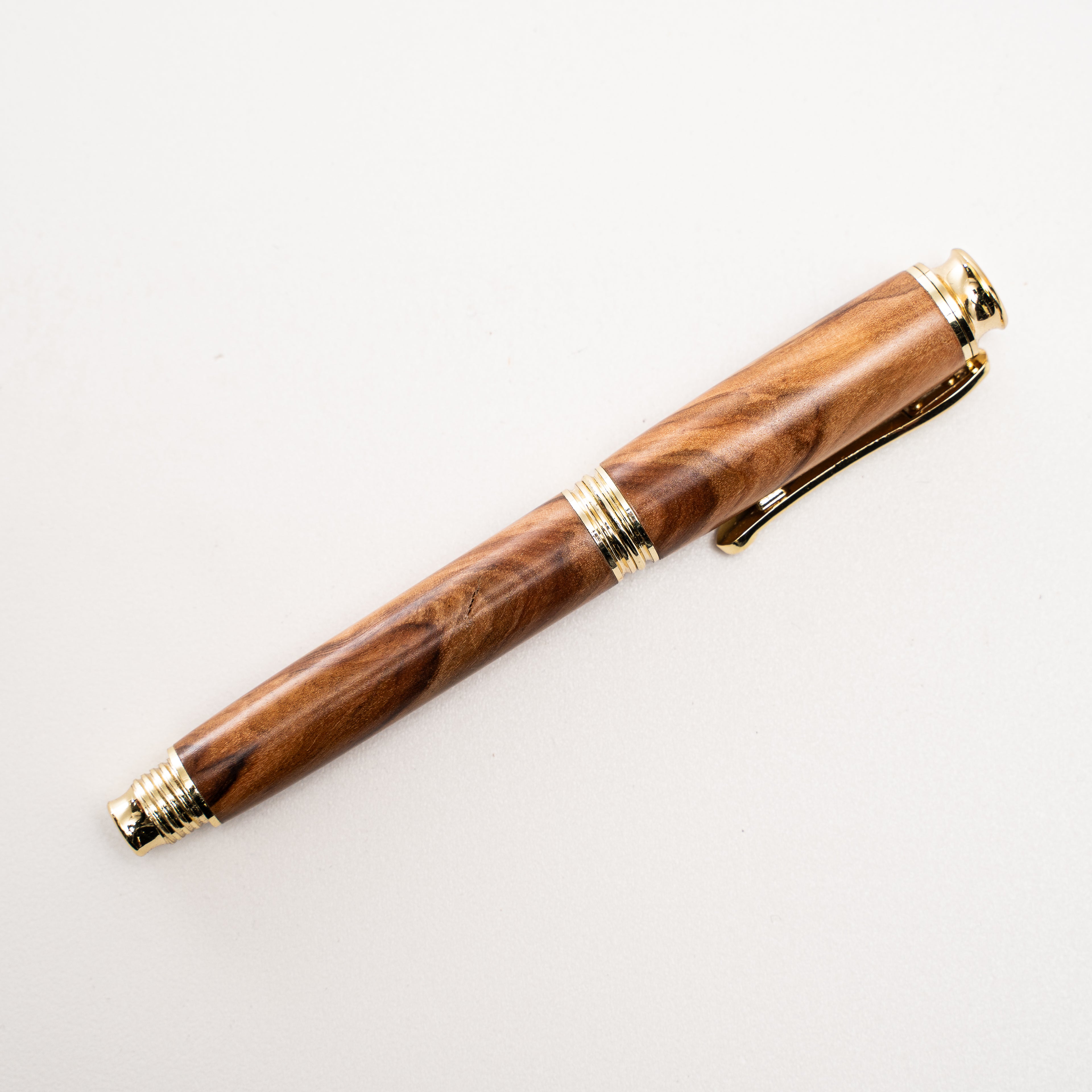 Penna Stilografica Radica Marrone Chiaro