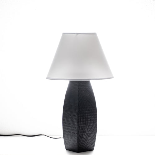 Lampada da Tavolo Fuseau in Legno Nero