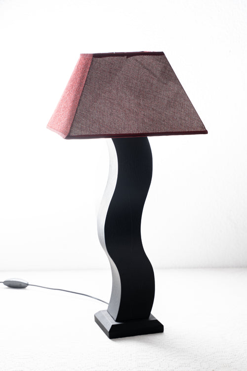 Lampada Design Nero Legno Samugheo Falegnameria Barra