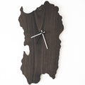 Orologio a forma di Sardegna da parete in legno realizzato artigianalmente dalla Falegnameria Barra di Samugheo